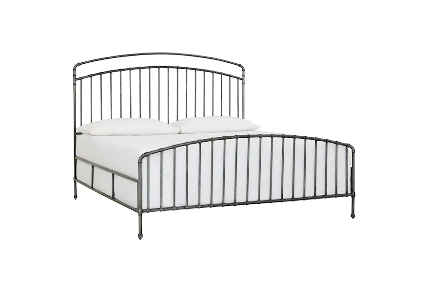 Miriam King Metal Bed by Bassett at Esprit Decor Home Furnishings